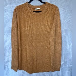 PINK CLOVER Nickole Textured Sweater. Camel. Large. NEW WITH TAGS. Stitch Fix.